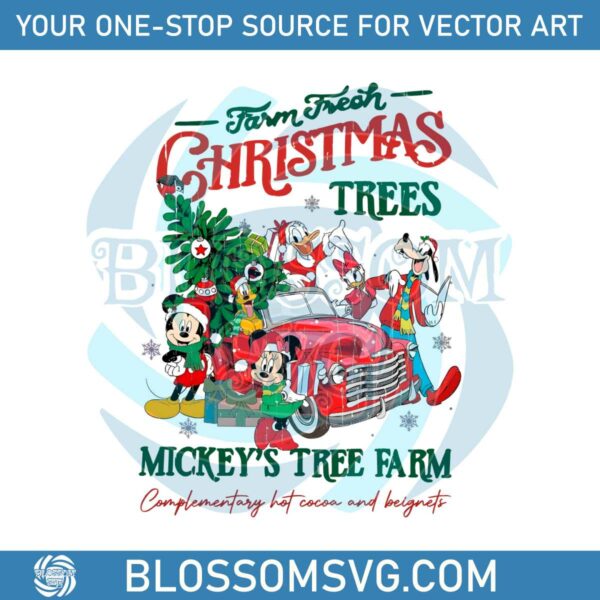retro-disney-farm-fresh-christmas-trees-png-download