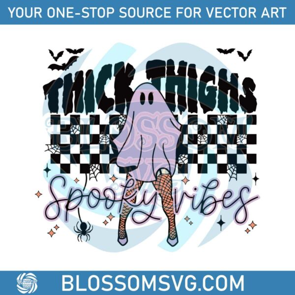thick-thighs-and-spooky-vibes-groovy-ghost-svg-cricut-file