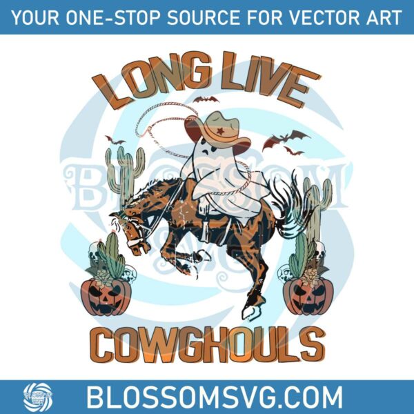 Long Live Cowghouls Cowboy Ghost SVG File For Cricut
