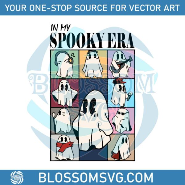 In My Spooky Era Cute Ghost Eras Tour SVG Digital File