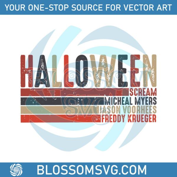 Halloween Scream Michael Myers Jason Voorhees SVG File