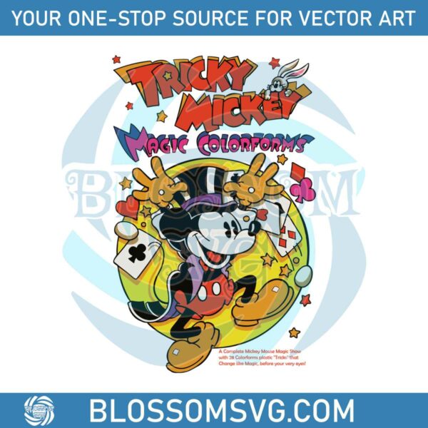 Tricky Mickey Mouse Magic Colorforms SVG File For Cricut