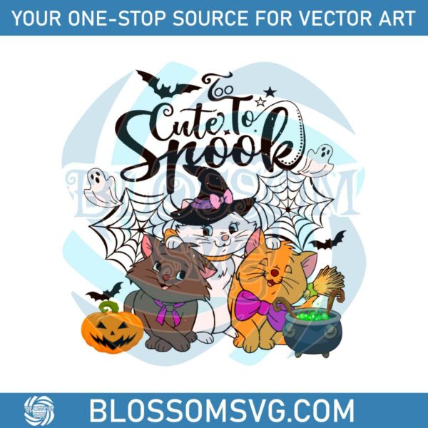 Too Cute To Spook Marie Toulouse Berlioz Cat SVG Download