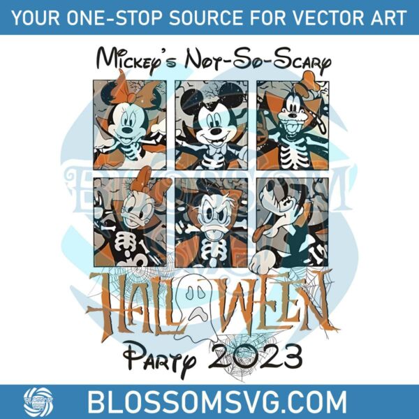 Vintage Mickeys Not So Scary Halloween Party 2023 PNG File