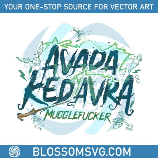 Magic Wand Avada Kedavra SVG Cutting Digital File