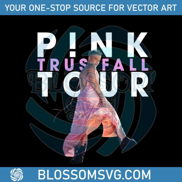 Pink Trustfall Tour 2023 Music Concert PNG Download File