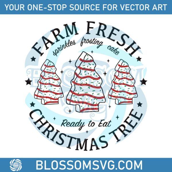 Groovy Farm Fresh Christmas Tree SVG Digital Cricut File