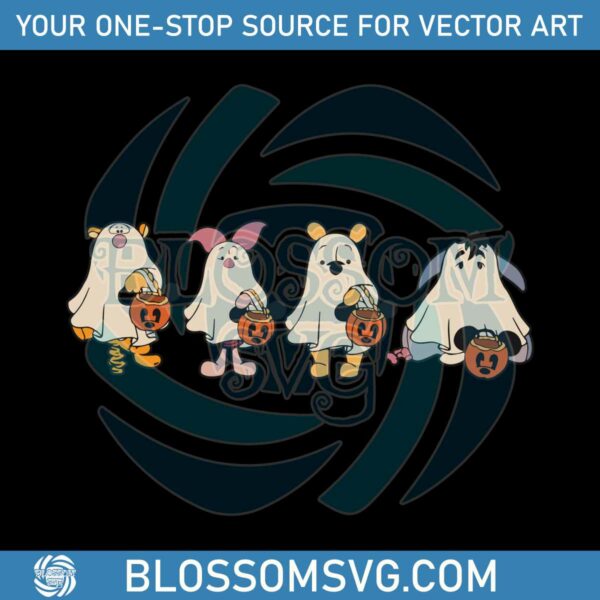 Disney Winnie The Pooh Character Halloween SVG Cricut File