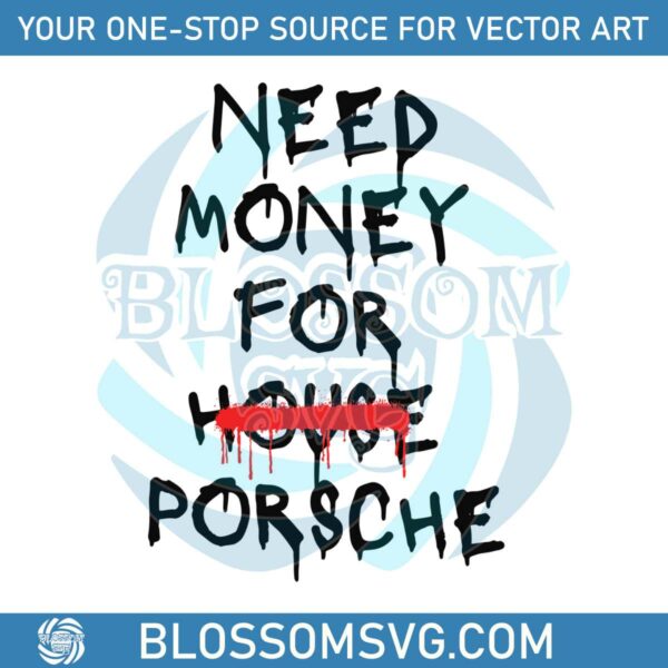 Porsche 911 GT3 Need Money For Porsche SVG Download File