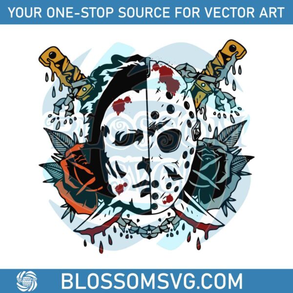 michael-myers-and-jason-vorhees-friday-the-13th-svg-file