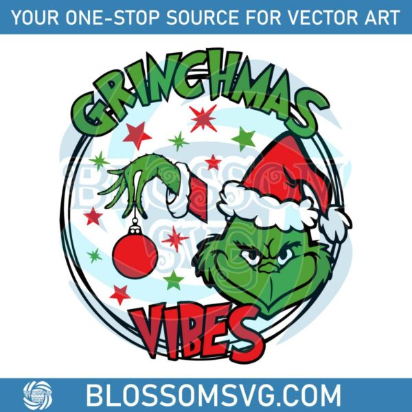 Retro Grinchmas Vibes Cosplay Santa SVG File For Cricut