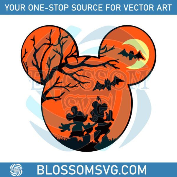Disney Halloween Mickey And Minnie SVG Digital Cricut File