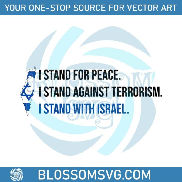 I Stand For Peace I Stand Against Terrorism SVG File For Cricut