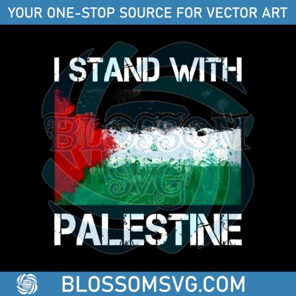 Free Palestine Flag I Stand With Palestine PNG Download