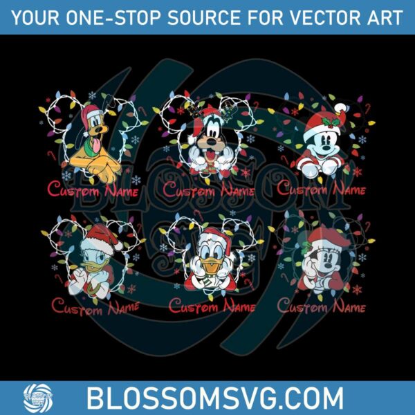 Custom Disney Christmas Family Matching SVG Bundle Files