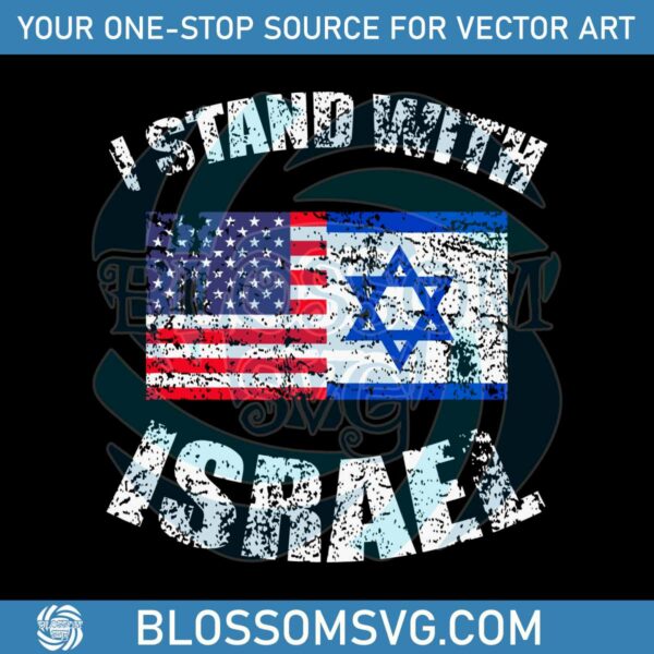 Peaceful Flag Stand With Israel SVG Graphic Design File