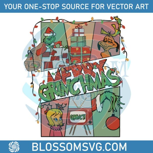 Retro Merry Grinchmas Svg The Grinch And Friend SVG File