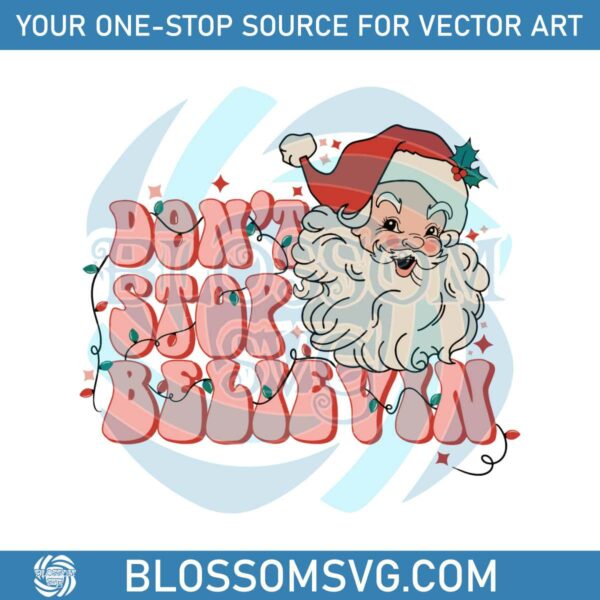 retro-groovy-dont-stop-believin-christmas-svg-download