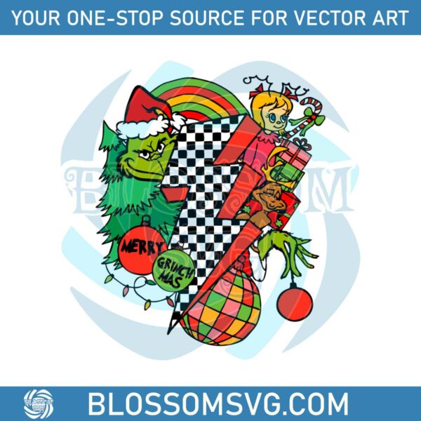retro-lighting-bolt-christmas-the-grinch-svg-graphic-file
