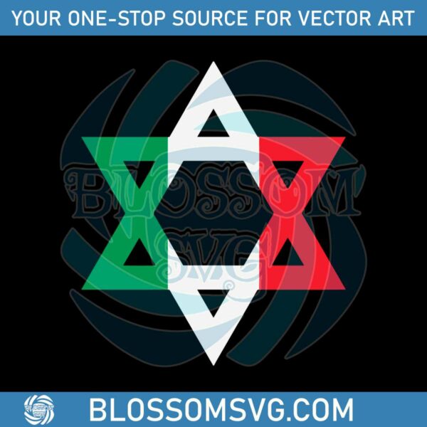 Vintage Jewish Logo Peace For Israel SVG Digital Cricut File