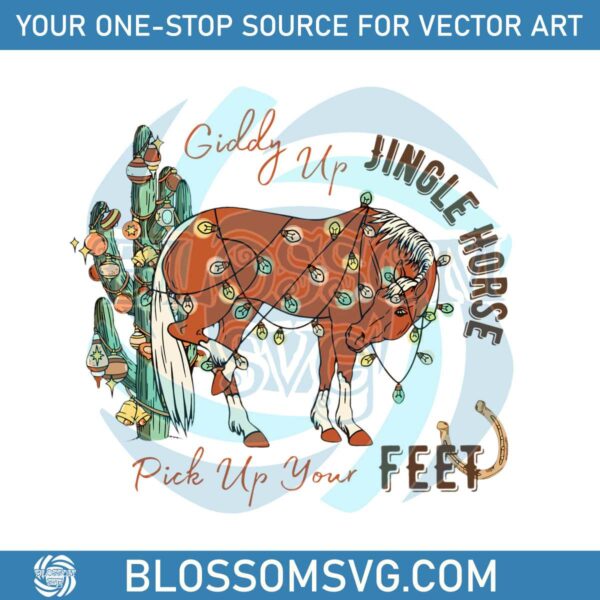 giddy-up-jingle-horse-pick-up-your-feet-png-download