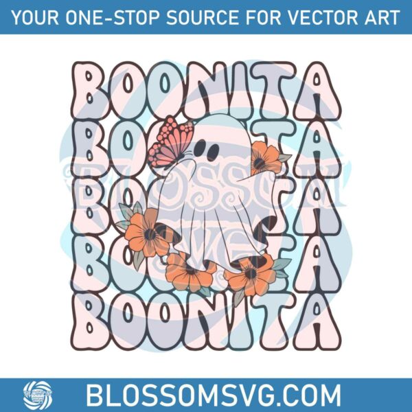 Boonita Halloween Ghost Camisa de Fantasma SVG File