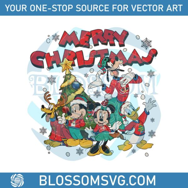 Vintage Disney Very Merry Christmas PNG Sublimation File