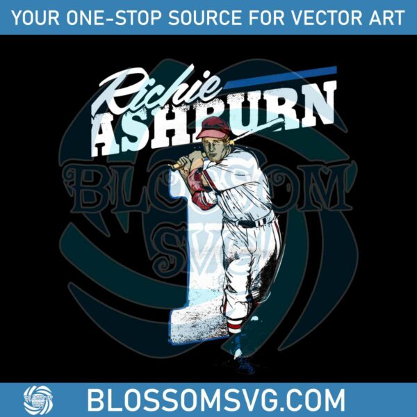 vintage-richie-ashburn-swing-mlb-player-png-download