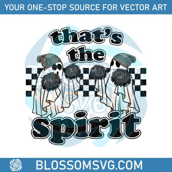 Thats The Spirit Cheerleader Ghost Halloween PNG Download