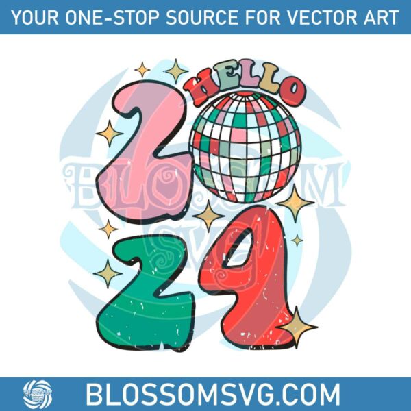 hello-2024-retro-merry-christmas-and-happy-new-year-svg