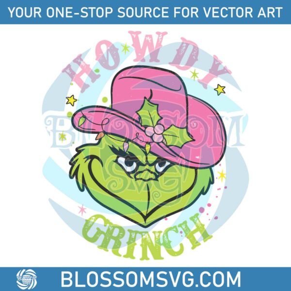 retro-vintage-howdy-grinch-western-cowboy-christmas-svg