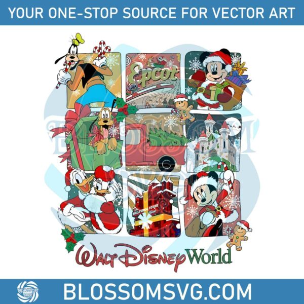 vintage-walt-disney-world-christmas-mickey-and-friend-png