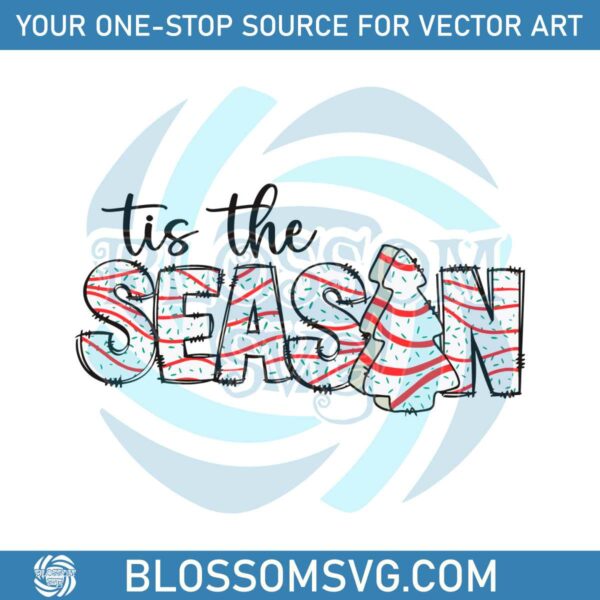 tis-the-season-christmas-tree-cake-svg-cutting-digital-file