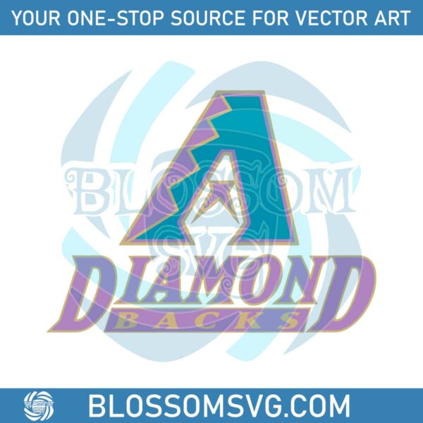 Vintage Arizona Baseball Diamondbacks SVG File For Cricut