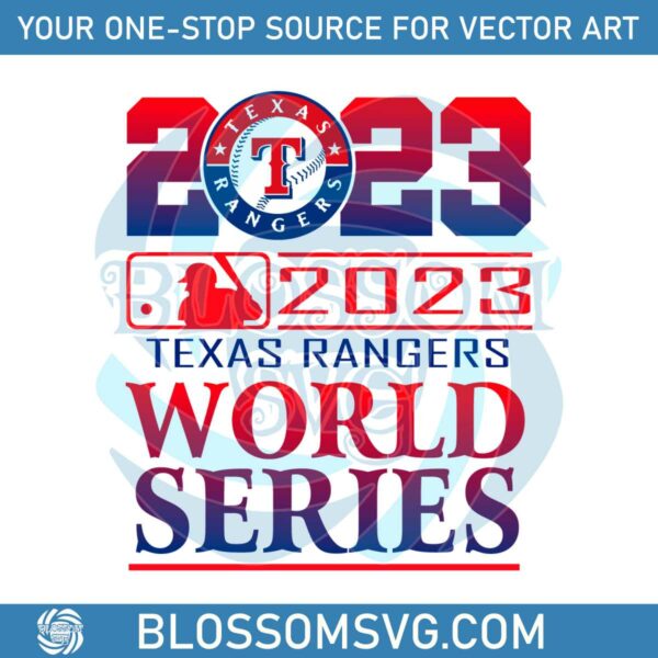 2023 Texas Rangers World Series SVG Cutting Digital File