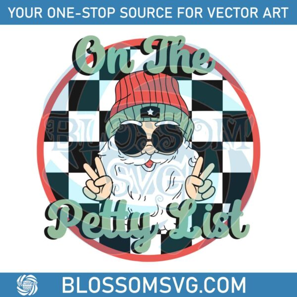 Retro Christmas On The Petty List Santa Baby SVG Download