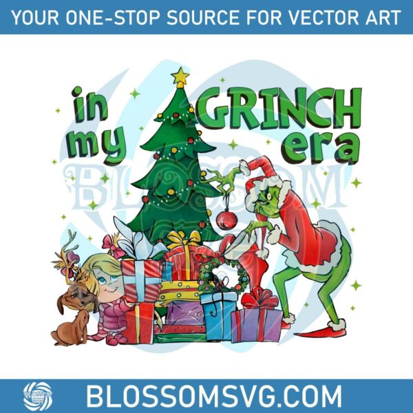 In My Grinch Era Funny Christmas Movie PNG Download