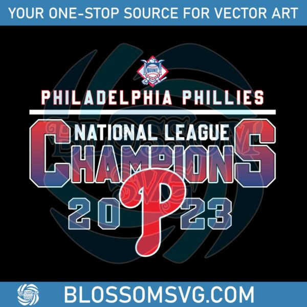 National League Champions 2023 Philadelphia Phillies SVG