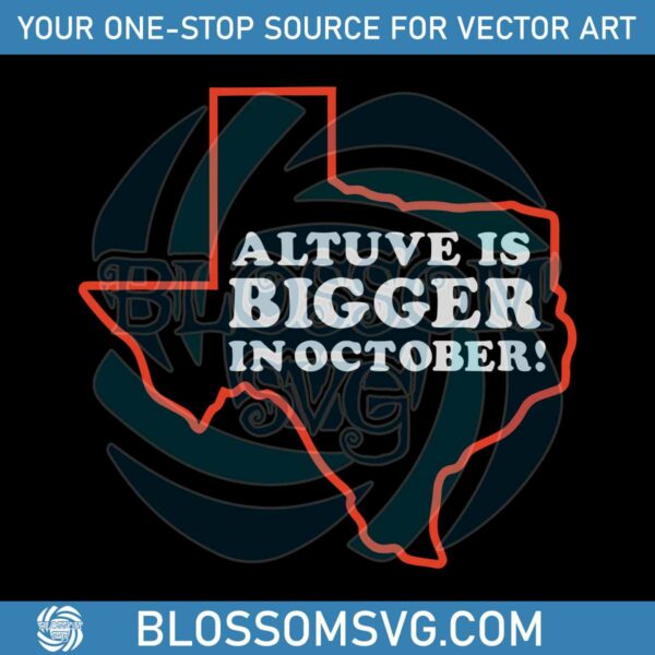 Jose Altuve Is Bigger In October MLB Playoffs SVG Cricut File