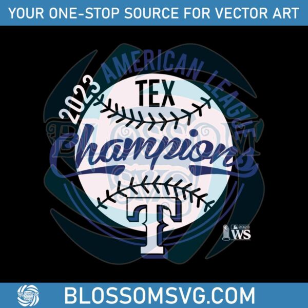 Texas Rangers American League Champions SVG Download