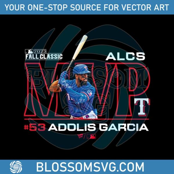 Adolis Garcia Texas Rangers 2023 ALCS MVP PNG Download