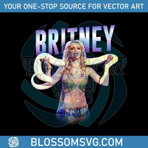 Britney Spears Snake Slave PNG Sublimation Download