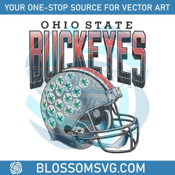 Ohio State Buckeyes Gradient Helmet PNG Sublimation File