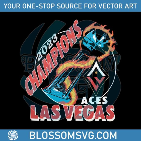 2023 WNBA Champs Las Vegas Aces SVG Digital Cricut File
