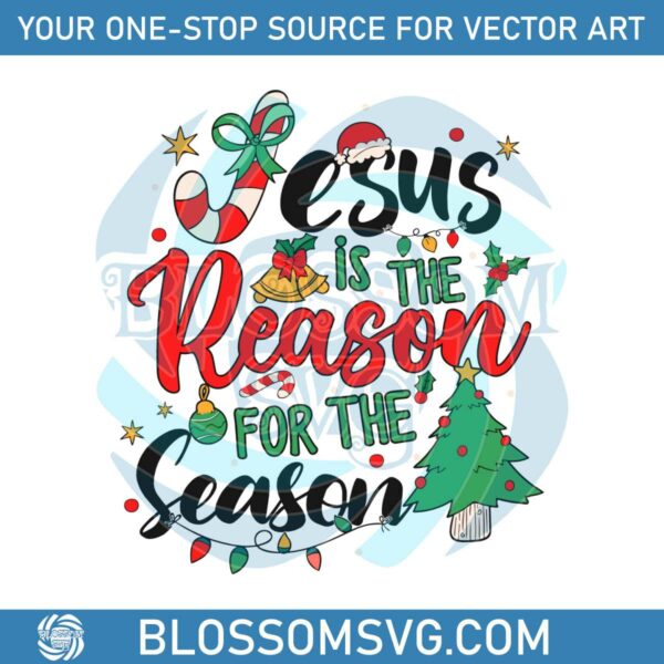 Retro Jesus Is The Reason For The Season SVG Download