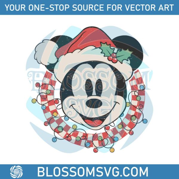 christmas-vintage-disney-mickey-mouse-santa-hat-svg-file