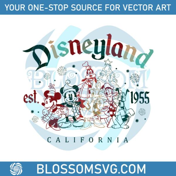Classic Disneyland Cartoon Mickey And Friend 1995 SVG File