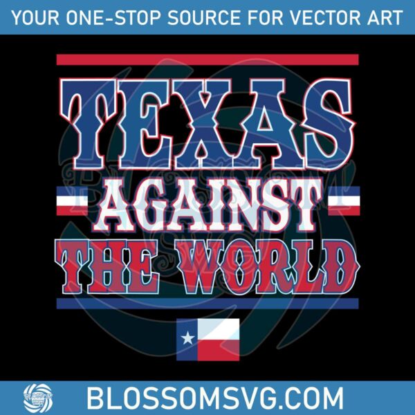 Retro Texas Against The World SVG Graphic Design File