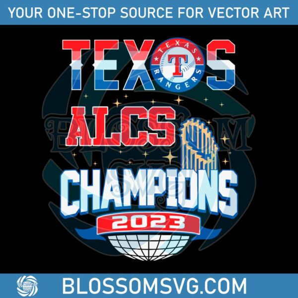 Texas Rangers ALCS Champions 2023 SVG Digital Cricut File