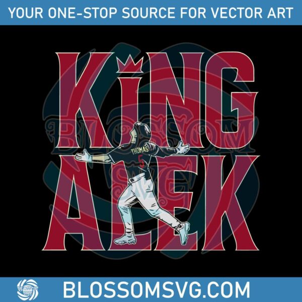 Alek Thomas King Alek Arizona Diamondbacks Player SVG File